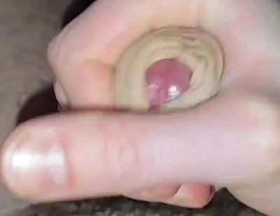 Horny Husband Masturbates His Hairy Cock While Home Alone, Cumming on Himself