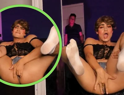 Neighbor Touches Apartment While Femboy Is Touching