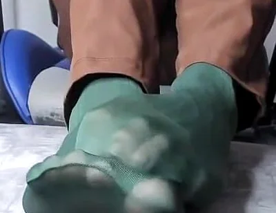 I Give My Co-worker Some Green Nylon Stockings