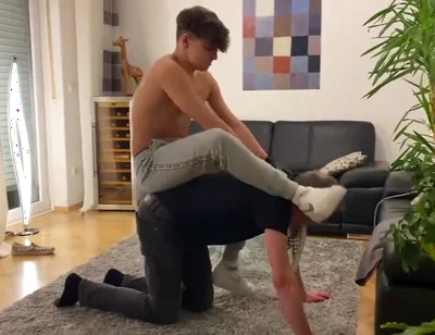 Leather gloves german teen master