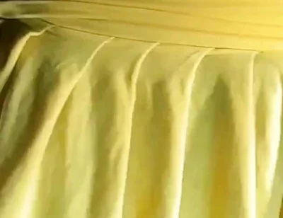 Blue Mesh Thong Try on