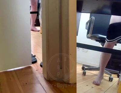 When Jules Works From Home and Can't Leave His Desk, He Has to Urinate in a Bottle