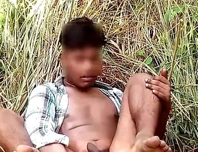 Indian Teen Boy Ass Fucking with Big Cucumber Hardcore Masturbation at Forest