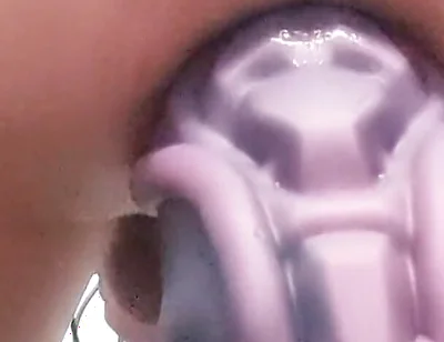 Stuffing my hot ass with a giant cock