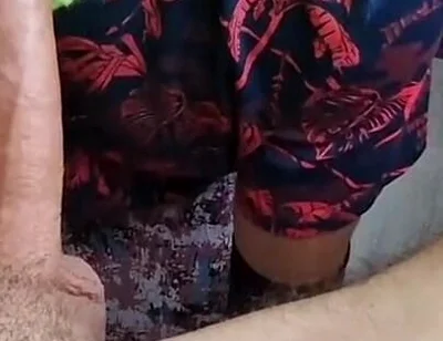 A Man in a Skirt Sucks My Huge Dick, Eat My Cum Man!