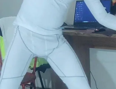 I Cum on Compression Wear