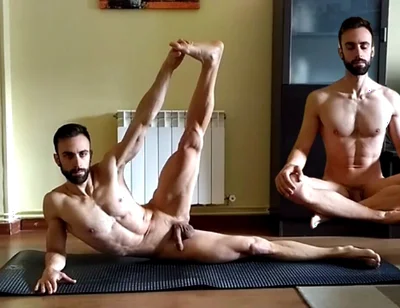 Practising Yoga Completely Naked at Home