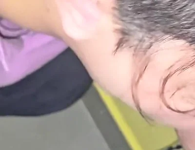 Cute Twink Gets Fucked Bareback by Straight Guy on the Stairs of His Building