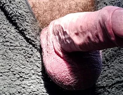 Outdoor Cruising Big Uncut Cock Woodland Onesie Wanking, Edging, Close up Moaning Creamy Cum