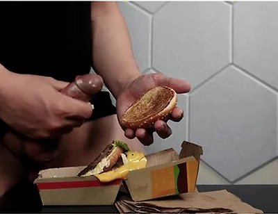 Fuck A Big Mac And Cum On Food To Eat