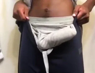 Striptease swinging my big dick