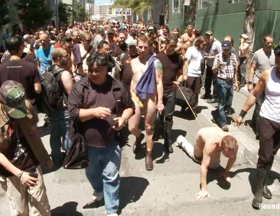 Cody Allen Bound in Public