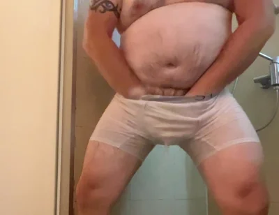 Wet White Clothes Shower One