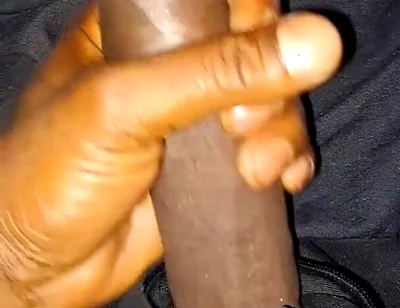 Nata4sex strocking my bid black cock