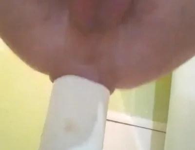 Male Squirt From Hard Anal Fisting with a Bottle. I Moan From Anal Pleasure