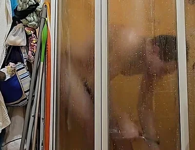 My Friend Let Me Take a Shower at Her Bathroom. She Has No Idea That I'm Filming Myself Doing It.