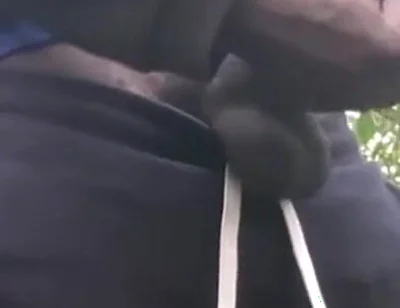 Jerking off Until Shot Thick Loads in the Forest