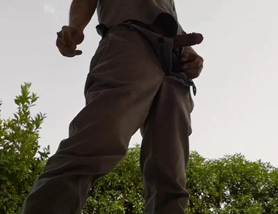 Quick Outdoor Jerkoff While Having a Cigarette