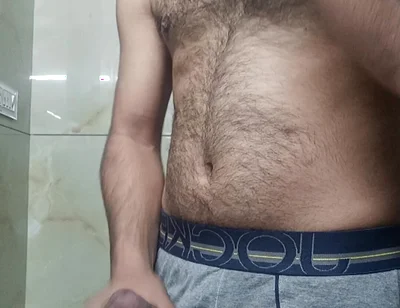 Indian Rajasthani Desi Man Enjoy Shower and Masterbation Show with Neighbour Police Officer