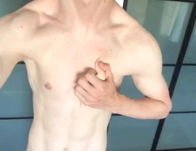 Fit Boy Empties His Uncut Dick