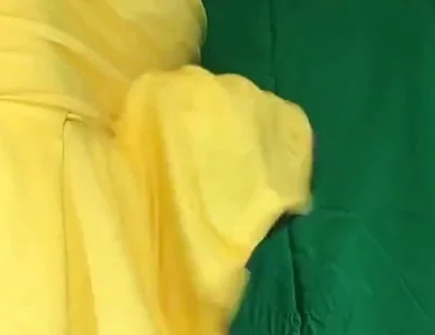 Yellow Skirt, No Panties