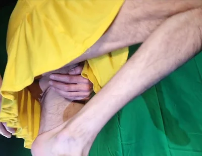 Yellow Skirt, No Panties