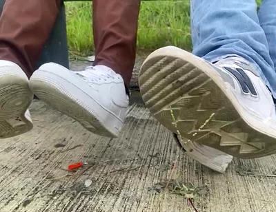 We Leave the Office and Stay in a Park Because Our Feet Sweat a Lot