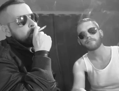 German proll smoke kissing