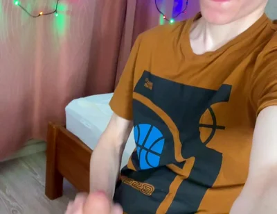 Young Student Home Alone with a Monster Boner and Lots of Sperm