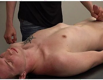Colin Tanners Big Cock Stroked In Gay Oil Massage