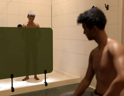 Str8 2 - My College Roommate Caught Me Staring at His Massive Cock in the Swoer Room