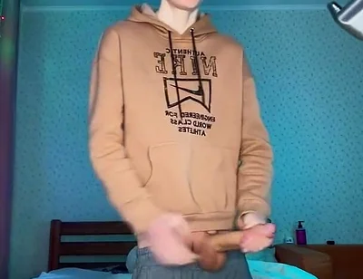 Watch Me Stroke My Huge Nine Inch Cock Until I Explode