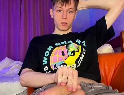 Just a Horny Twink Who Loves to Show off His Big Cock