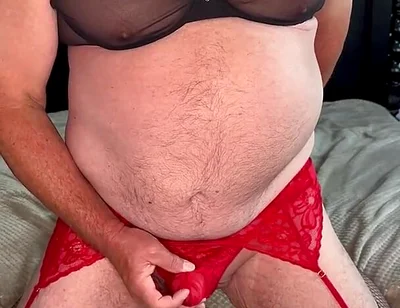 Full Red and Black Outfit Show