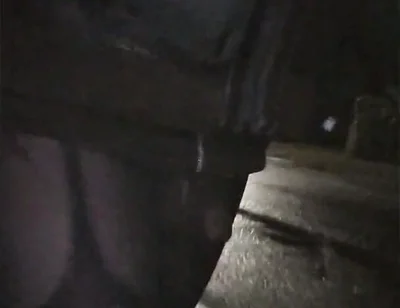 Hot Rainy Walk (garters and Bulge Meggings)