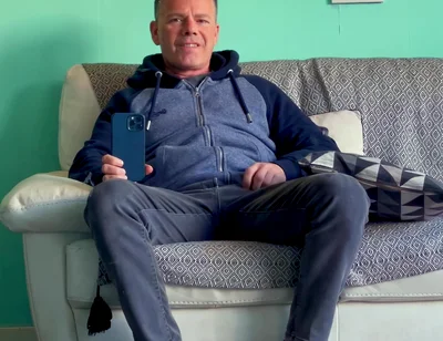 Risky Barber Shop Cum Rubbing to Orgasm with People Nearby