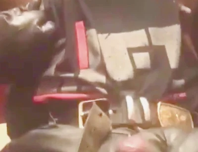 Black Dad Leather Jeans & Gloves BBC Rubbing to Ejaculation