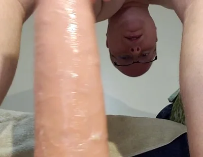 Stretching My Ass Whit New Huge 15 Inch King Cock Dildo