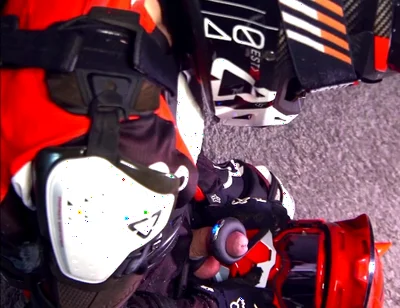 A Vibrating Ring Made Me Cum Hands-free on My Friend's Helmet.