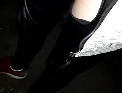 Winter Hike with a Piss-soaked Rubber on My Dick