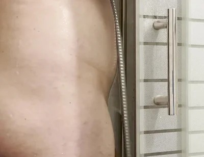 Candid Shower, Hard Dick + Cum