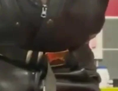 Leather Muscle Dad Smoking Solo Cock Scene