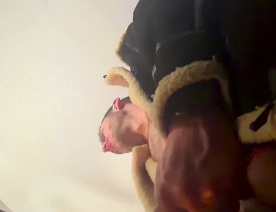 Camera Is Looking up at Me as I Jerk off Bust