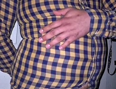 Popping My Button up on My Belly