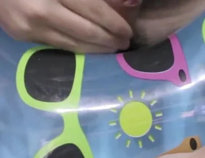 Playing with a cool swimring