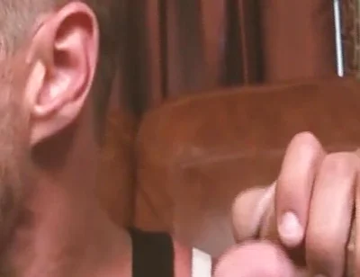 Thirsty for Cum Horny Gay Man Enjoys the Two Cocks of His Muscular Colleagues in a Threesome