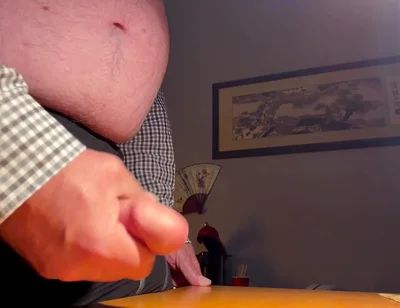 Playing with My Cock at My Desk Again