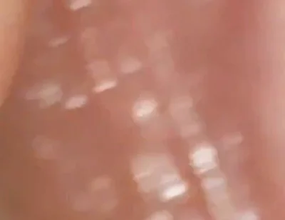 Wide Hole Filled with Pre Cum in Close up