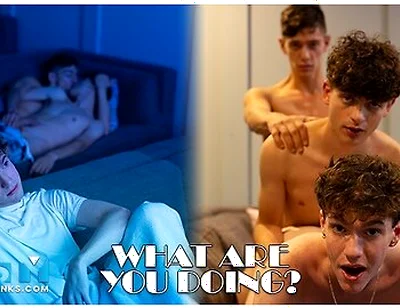 Zayne Bright In Nastytwinks - What Are You Doing - Couple Starts Fooling Around While Friend Joins