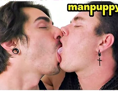 Leo Blue And Johnny Mercy Like Sucking Each Others Tongue
